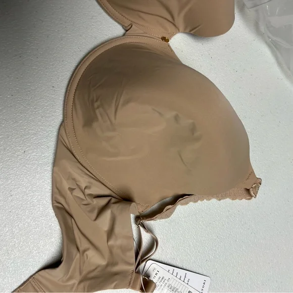 Elegant Tan Natori Lace Bra - Picture 2 of 6